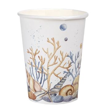 Picture of Vasos Diseño Marino cartón 270ml (10uds)