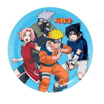 Imagen de Platos Naruto cartón 18 cm (8 uds)