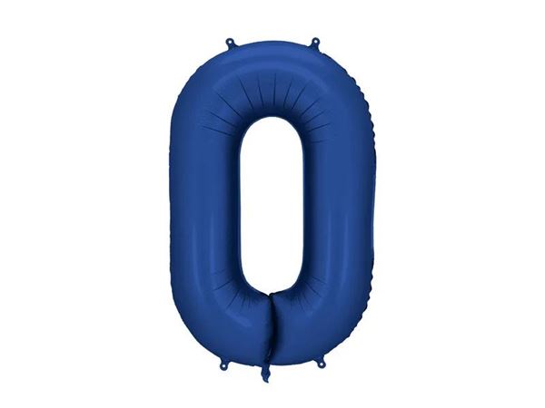 Imagen de Globo Número 0 Azul Naval Gigante (86cm)