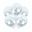 Imagen de Globos Transparentes Confeti Estrellas Plateadas Látex (5 unidades)