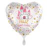 Picture of Globo Corazón Feliz Cumpleaños Castillo Rosa