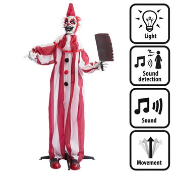Imagen de Figura Payaso asesino risas Con Sonido y movimiento (170cm)