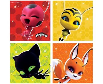 Imagen de Servilletas de Ladybug Prodigios papel 33cm (16 unidades)