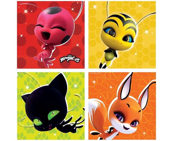 Imagens de Servilletas de Ladybug Prodigios papel 33cm (16 unidades)