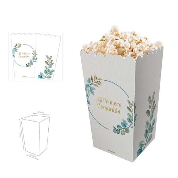Imagen de Cajas Palomitas Mi Primera Comunión Hojas cartón (3 uds)