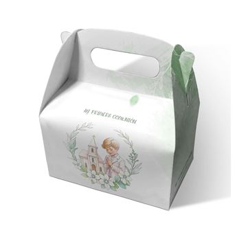 Imagen de Cajas Mi Primera Comunión Niño Verde Cartón (2uds)