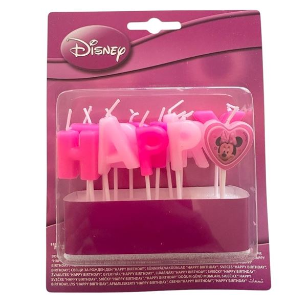 Imagen de Velas Happy Birthday Minnie Mouse