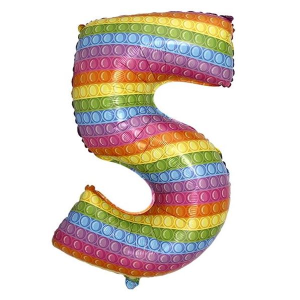 Imagen de Globo Número 5 Pop it Grande 82cm