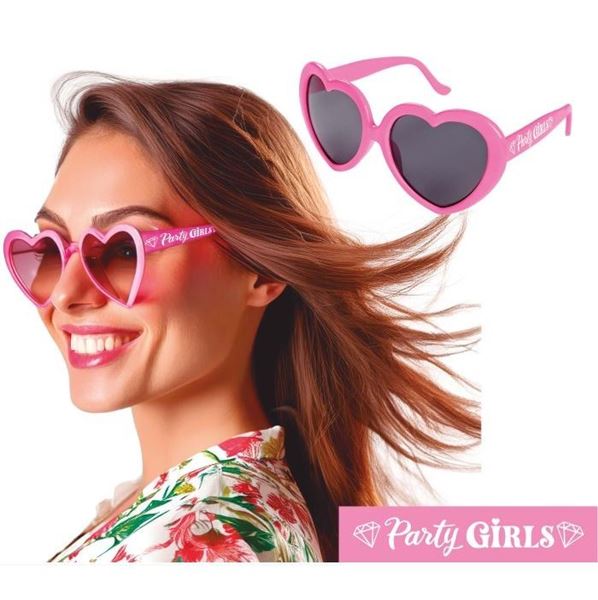 Imagen de Gafas Corazón Rosa Party Girls