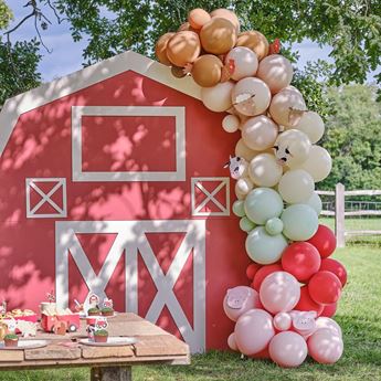 Imagens de Arco de Globos Fiesta Granja con Animales (70uds)