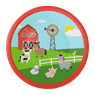 Imagen de Platos Mi Granja Infantil cartón 18cm (8 uds.)