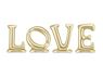 Imagen de Globo Love Dorado Satín Gigante (300cm x 97cm)