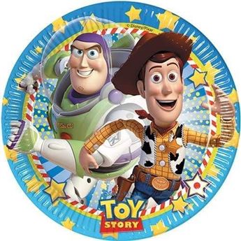Imagen de Platos de Toy Story cartón 23cm (8uds)