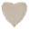 Imagen de Globo Corazón Latte Crema Mate (45cm)