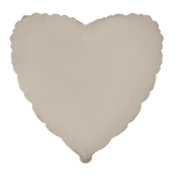 Imagen de Globo Corazón Latte Crema Mate (45cm)