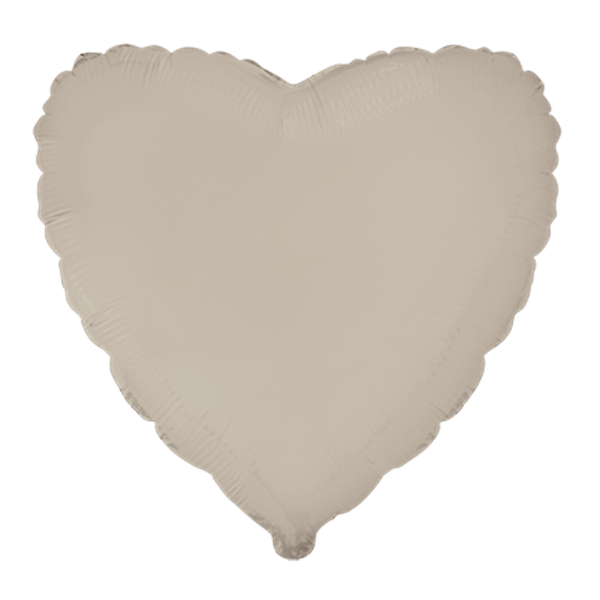 Imagen de Globo Corazón Latte Crema Mate (45cm)
