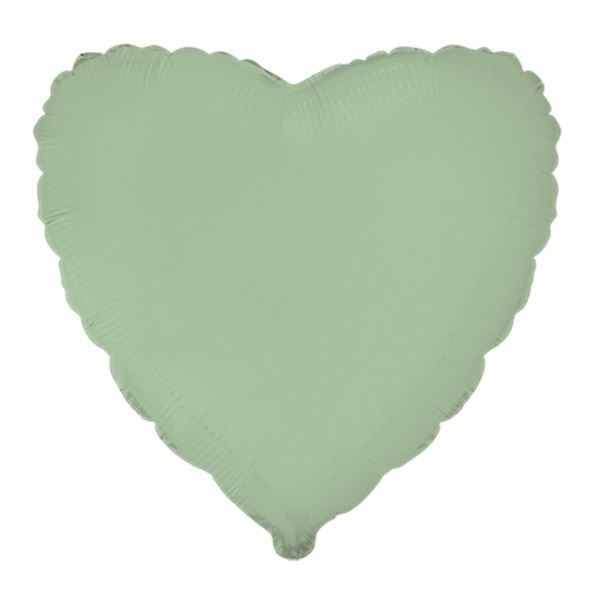 Imagen de Globo Corazón Mint Mate Foil 45cm