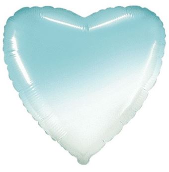 Imagen de Globo Corazón Azul Degradado 45cm