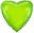Picture of Globo Corazón Verde Lima (45cm)