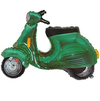 Imagen de Globo Foil Scooter Verde 96x67 cm