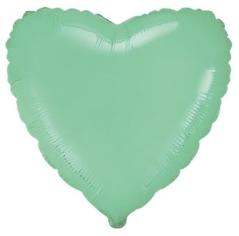 Imagen de Globo Corazón Mint Pastel Foil 45cm
