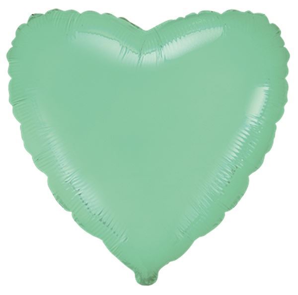 Imagen de Globo Corazón Mint Pastel Foil 45cm