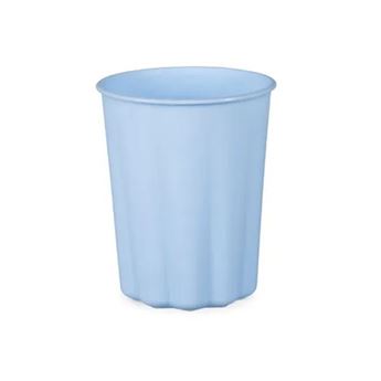 Picture of Vaso Azul Pastel plástico reutilizable Ondulado 220ml (1ud)
