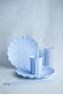 Imagen de Vaso Azul Pastel plástico reutilizable Ondulado 220ml (1ud)
