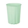 Imagen de Vaso Verde Salvia plástico reutilizable Ondulado 220ml (1ud)