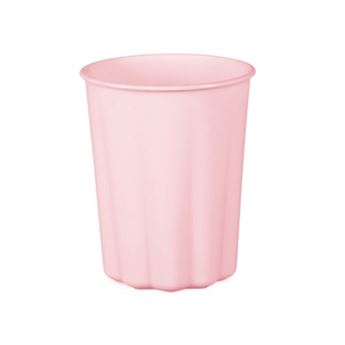 Picture of Vaso Rosa plástico reutilizable Ondulado 220ml (1ud)