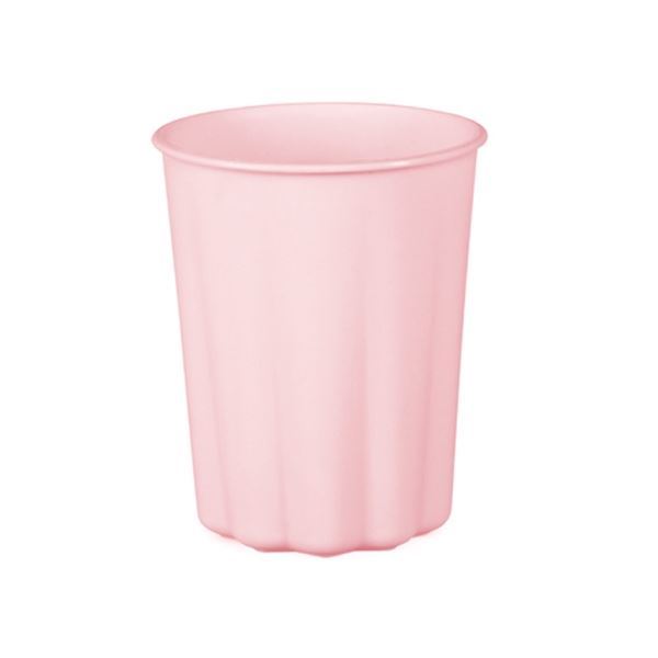 Imagen de Vaso Rosa plástico reutilizable Ondulado 220ml (1ud)