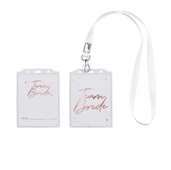 Imagen de Tarjetas Equipo de la Novia con Cordón (4 uds)