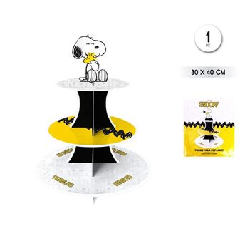 Imagen de Stand Cupcakes Snoopy Peanuts cartón (40cm x 30cm)