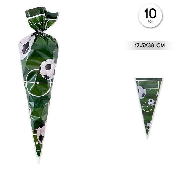 Imagen de Bolsas Cono Chuches Fútbol (10uds)