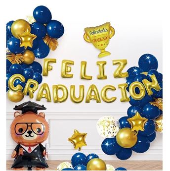 Imagen de Set para decorar una Graduación (84uds)