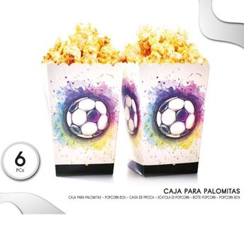 Imagen de Cajas Palomitas Fútbol Balón cartón (6uds)