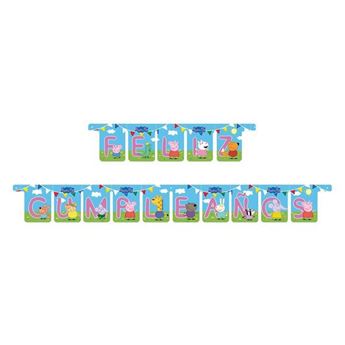 Imagen de Guirnalda Peppa Pig Feliz Cumpleaños (2,10m)