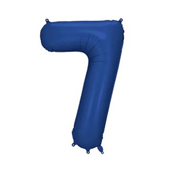 Imagen de Globo Número 7 Azul Marino Satín 86cm