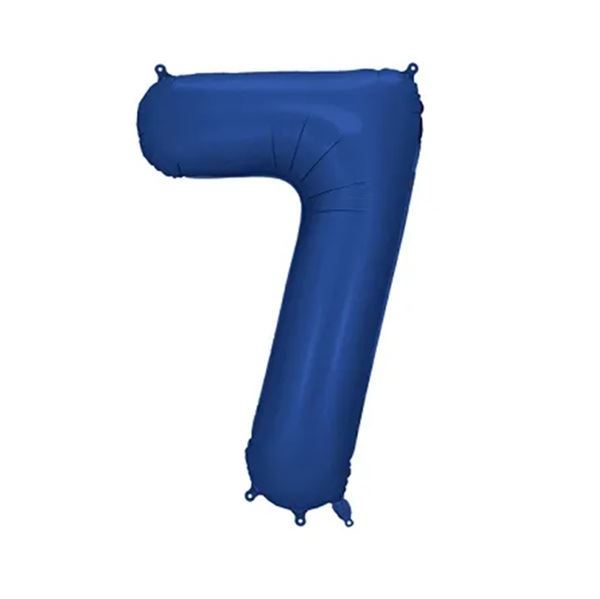 Imagen de Globo Número 7 Azul Marino Satín 86cm