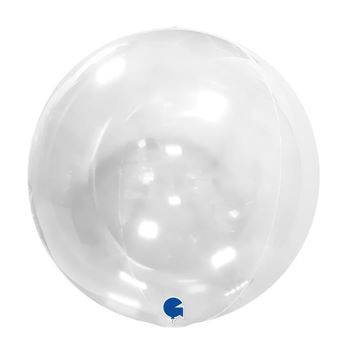 Imagen de Globo Burbuja Transparente NO VALVULA 38cm (5 unidades)