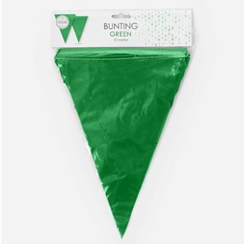 Imagen de Banderín Verde Green plástico 30x20cm (10m)