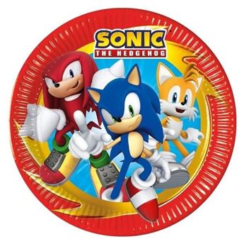 Imagens de Platos de Sonic SEGA cartón 23cm (8 unidades)