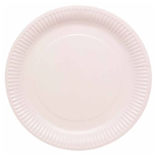 Imagen de Platos Rosa Nube cartón 23cm (8 unidades)