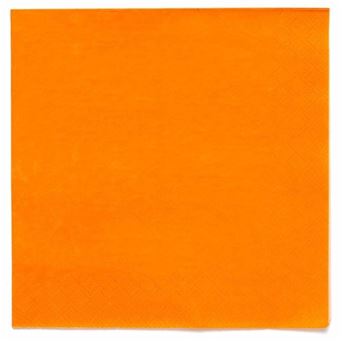 Imagen de Servilletas Naranja Orange papel 33cm (20 unidades)