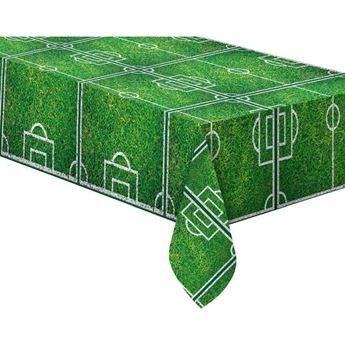 Imagen de Mantel Campo de Fútbol plástico  120cm X 180cm.