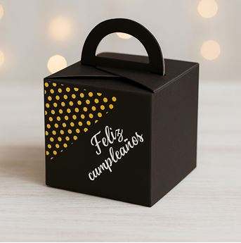 Imagen de Cajas Regalo Cumpleaños Negras (6uds)