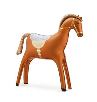 Picture of Globo Caballo Marrón de Pie (90cm x 90cm)