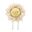 Imagen de Globo Flor Beige con Pies Foil (80cm x 80cm)