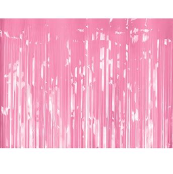 Picture of Cortina Flecos Rosa plástico 200cm x 100cm