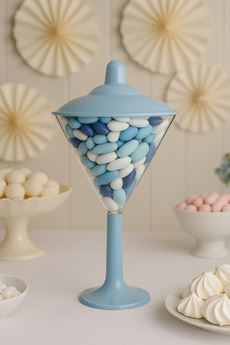 Imagen de Bol Copa Martini Elegante Candy Bar Azul (25cm)